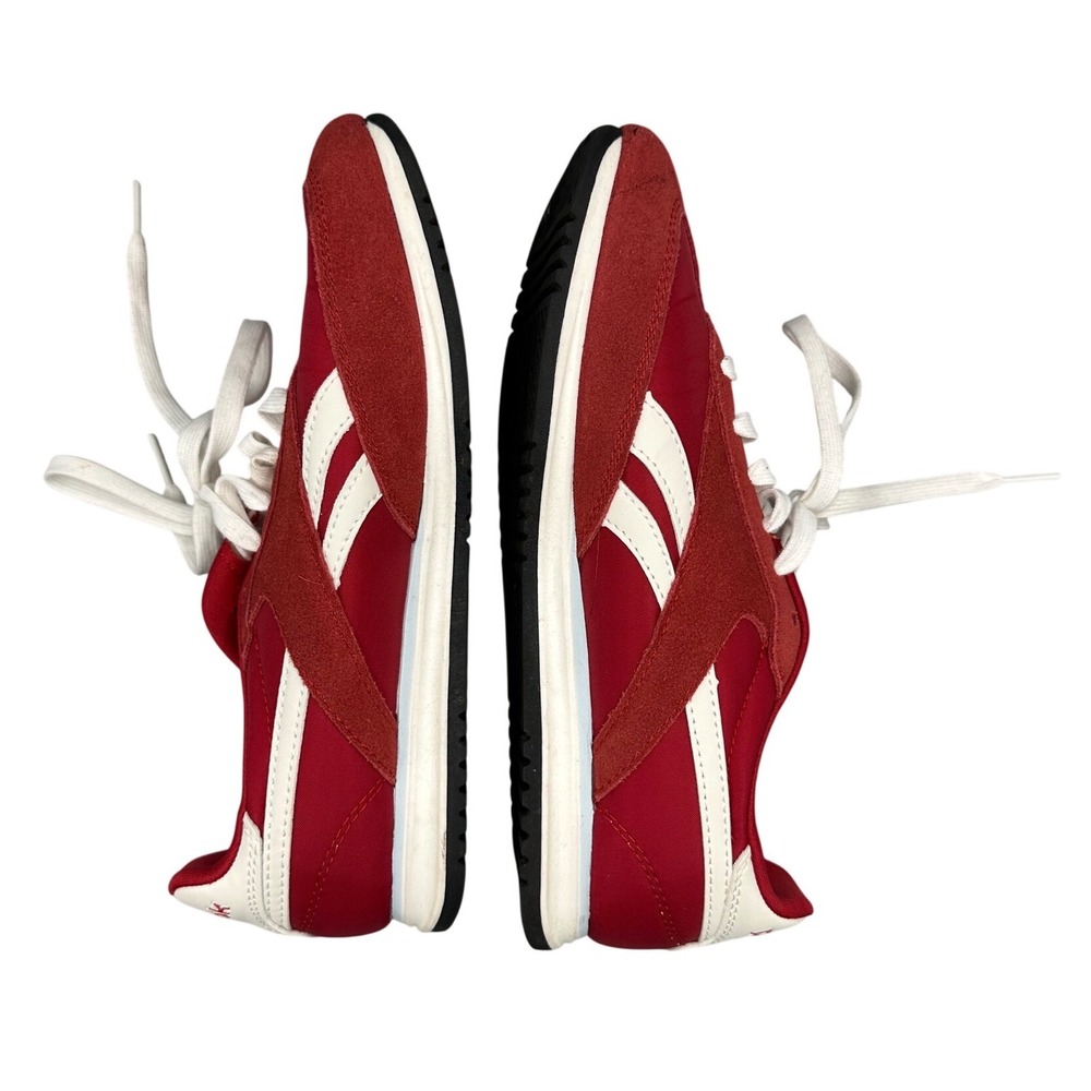 Reebok Royal Alperez Red White Suede Nylon Sneakers Womens 8.5 FFC0124275